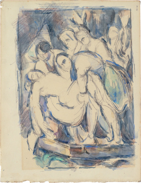 Paul Cézanne : La Mise au tombeau, Um 1900 