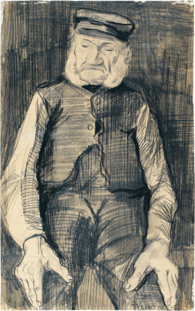 Vincent van Gogh  : Oude Retering - Old Retering, facing front -  ..., Oktober-November 1883 