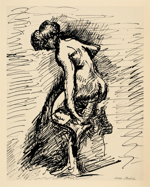 Henri Matisse : Nu de profil, le pied gauche relevé, 1901 - 1903 