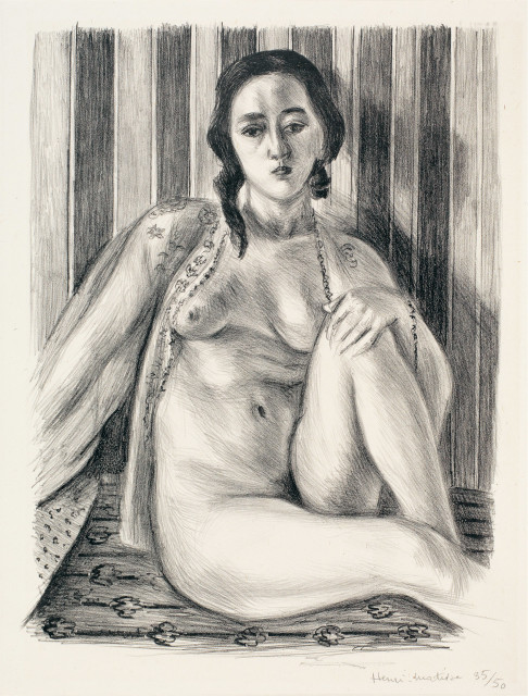 Henri Matisse : Nu assis à la chemise de tulle, 1925 