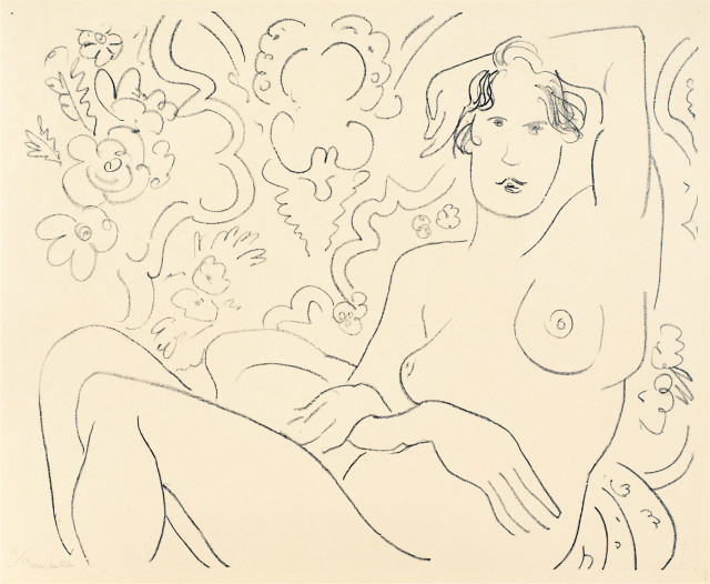 Henri Matisse : Nu assis, le bras gauche sur la tête, 1926 