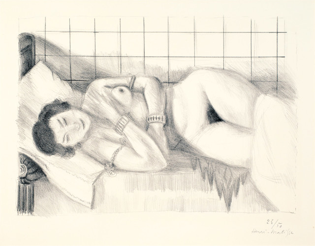 Henri Matisse : Figure endormie, châle sur les jambes, 1929 