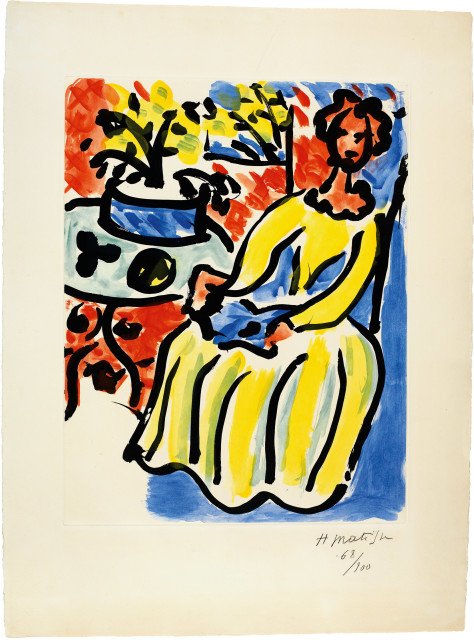 Henri Matisse : Marie-José en robe jaune, 1950 