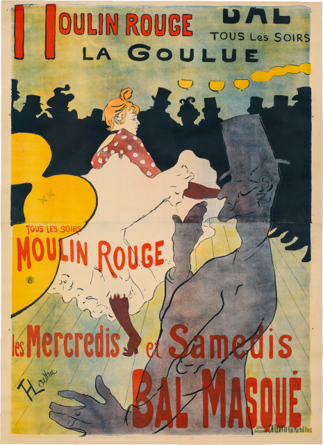 Henri de Toulouse-Lautrec  : Moulin Rouge (La Goulue) , 1891 