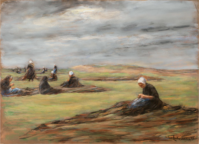 Max Liebermann  : Die Netzflickerinnen , 1895 