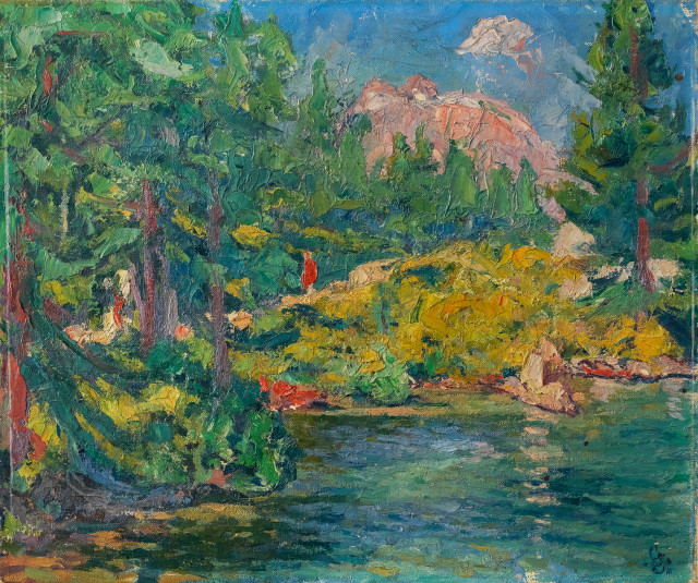 Giovanni Giacometti  : Bitaberghsee bei Maloja , 1928 