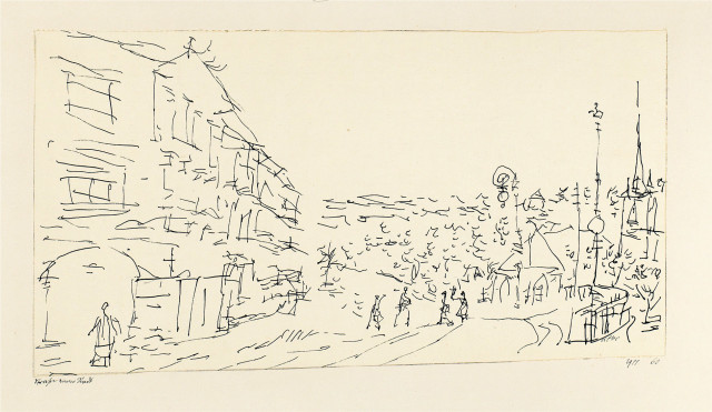 Paul Klee  : Strasse einer Stadt , 1911 - Werknummer 1911.60 