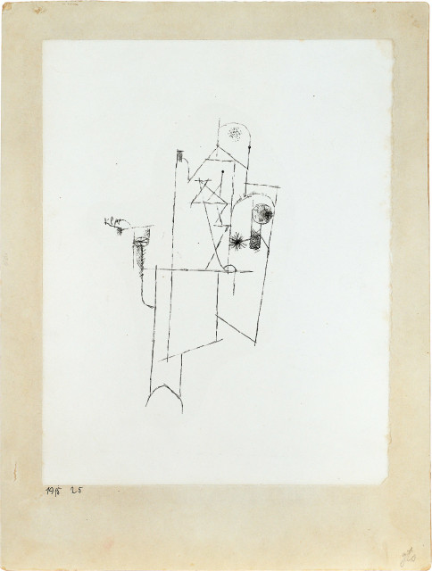 Paul Klee : Gebäude des Friedens 'Symbol', 1915 - Werknummer 1915.25 