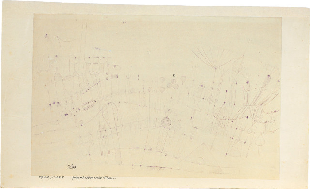 Paul Klee : Prähistorische Flora, 1920 - Werknummer 1920.146 