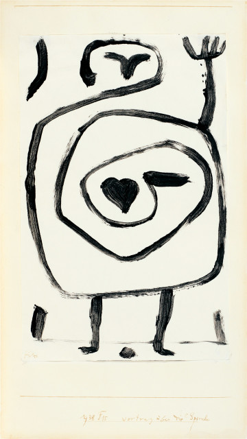 Paul Klee : Vortrag über die Spirale, 1938 - Werknummer 1938.75 (1938 F 15) 