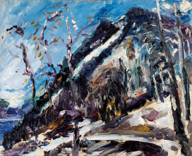 Lovis Corinth  : Walchensee, Winterlandschaft , Winter 1922/1923 