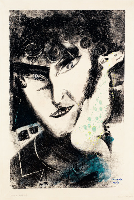 Marc Chagall  : Autoportrait avec chèvre , Berlin 1922-1923 