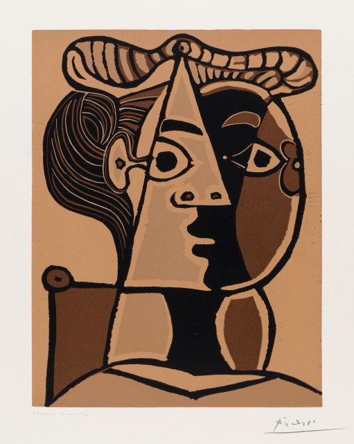 Pablo Picasso : Femme assise au chignon, 1962 