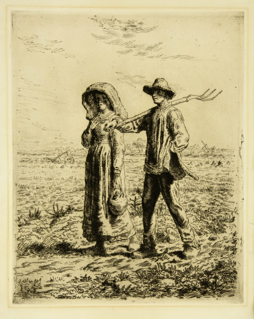 Jean-François Millet : Le Départ pour le travail, 1863 