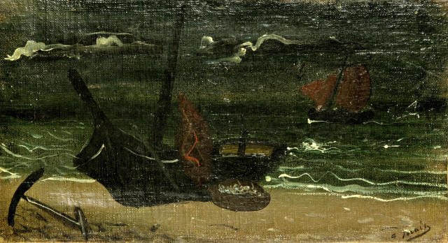 André Derain  : Gravelines, marée basse , 1934-35 