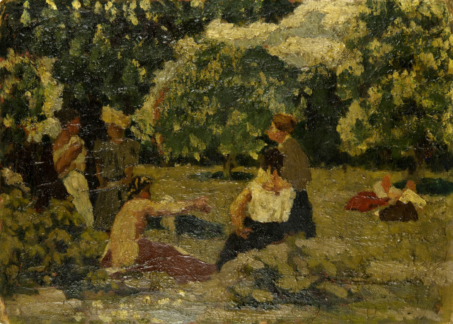 Charles Dufresne  : Femmes dans un parc , Um 1925-1935 
