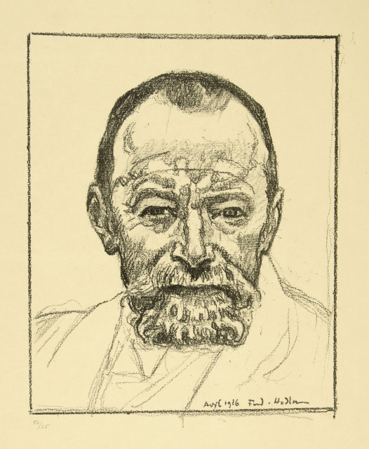 Ferdinand Hodler  : Selbstbildnis von vorn , 1916 