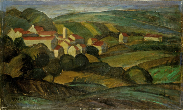 Roger de La Fresnaye : Paysage de La Ferté-sous-Jouarre, 1912 