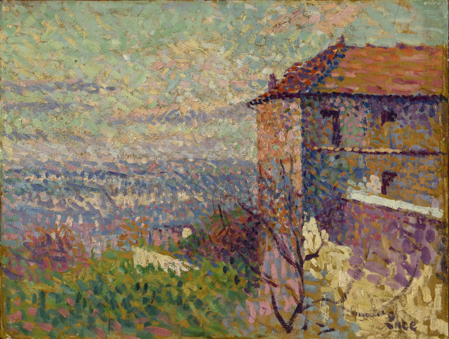 Maximilien Luce  : La maison de Suzanne Valadon , Um 1890-1895 