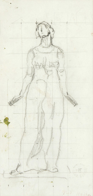 Ferdinand Hodler : Doppelseitige Studie zu 'Blick ins ..., Um 1914-1916 