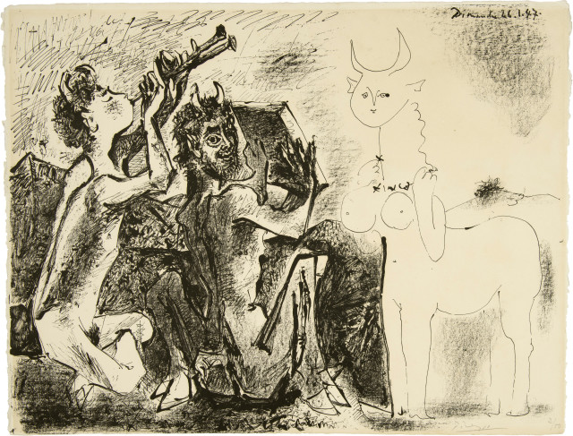 Pablo Picasso : Les Faunes et la centauresse, 26. Januar 1947 