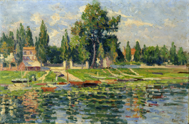 Maximilien Luce : Rive de Billancourt, 1897 