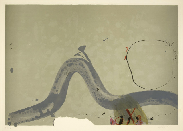 Antoni Tàpies : Ohne Titel (Nr. 5 aus einer Mappe), 1960 