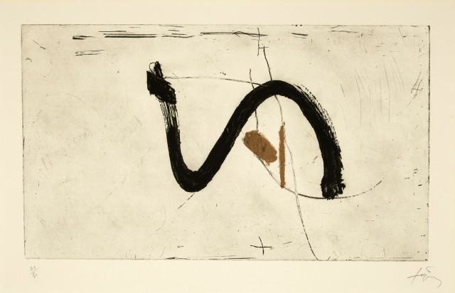 Antoni Tàpies : Sinueux, 1976 