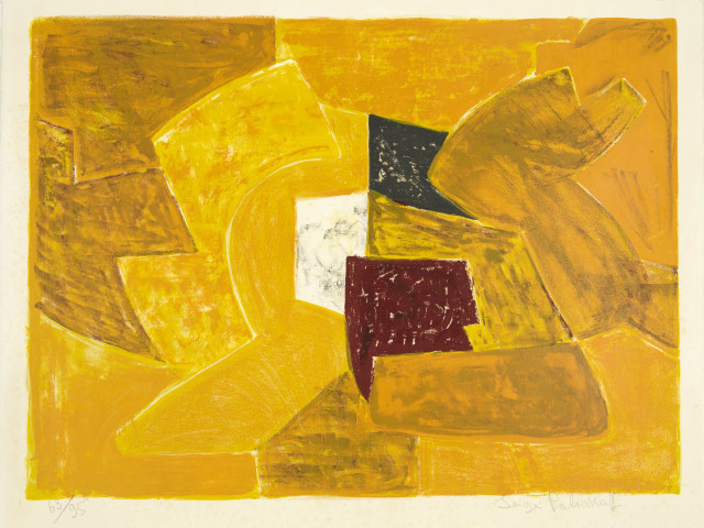 Serge Poliakoff : Komposition in Orange, 1956 