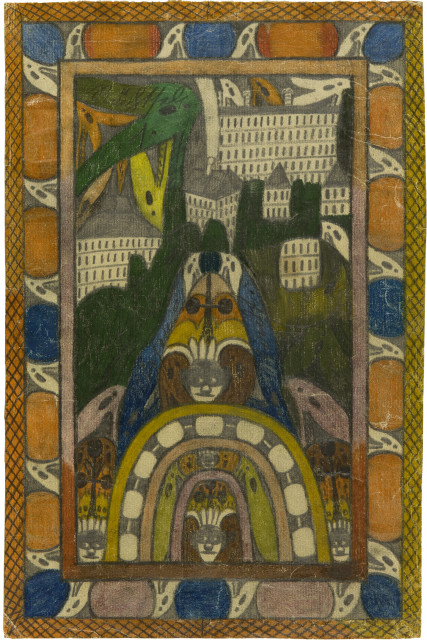 Adolf Wölfli : Otilien-Berg bei Strassburg,  