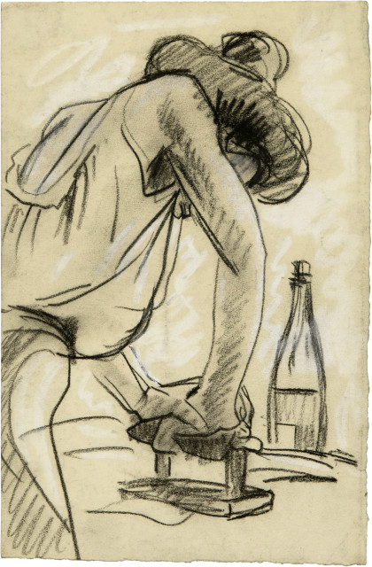 Julio González : Repasseuse à la bouteille, Um 1906-1914 