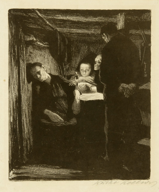 Käthe Kollwitz : Tod, Zwischen 1893 und 1897 