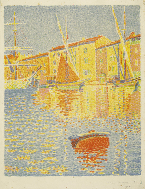 Paul Signac : La Bouée. Saint-Tropez: Le Port, 1894-1895 