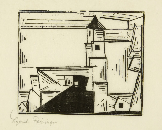 Lyonel Feininger : Gelbe Dorfkirche 3, 1931 