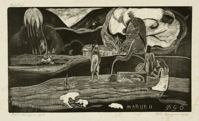 Paul Gauguin : Maruru, 1893-1894, gedruckt 1921 
