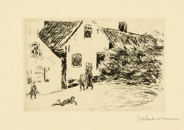 Max Liebermann  : Kellergarten in Rosenheim. - Herrengracht in  ..., 1895 - 1912 