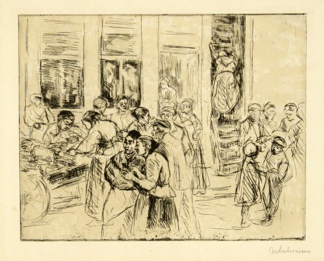 Max Liebermann : Nordwyk Binnen. - Aus dem Judenviertel in ..., 1907 und 1908 