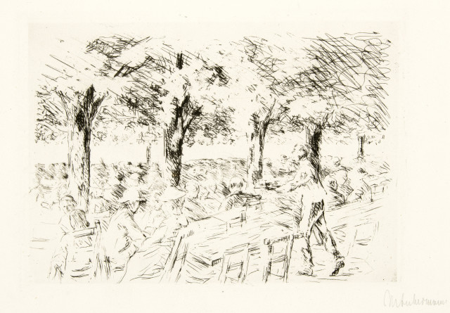 Max Liebermann : Badende Jungen, links Strandwächter. - ..., 1914 und 1922 