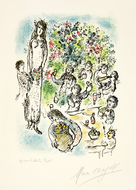 Marc Chagall : Sur la Terre des Dieux, 1967 