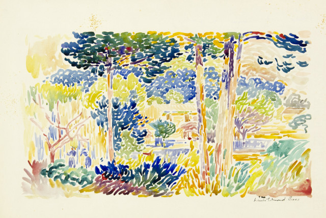 Henri-Edmond Cross : Landschaft in Südfrankreich - Paysage, Um 1905 