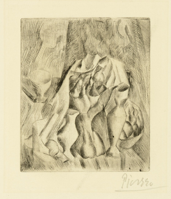 Pablo Picasso : Nature morte au compotier, 1908-1909 