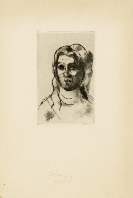 Pablo Picasso : Tête de femme, 1916 