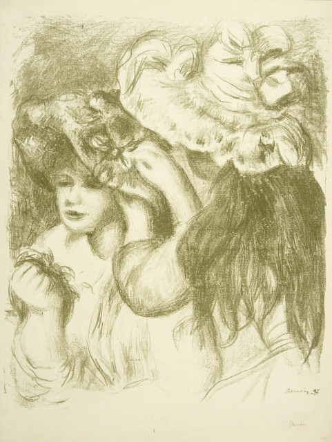 Pierre-Auguste Renoir  : Le Chapeau épinglé - Première planche , 1897 