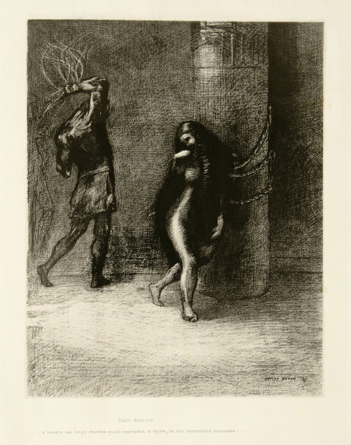 Odilon Redon : A Gustave Flaubert, Six dessins pour La ..., 1889 