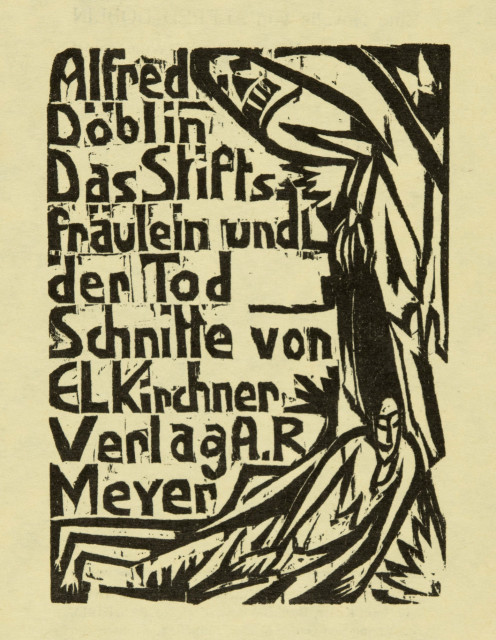 Ernst Ludwig Kirchner : Alfred Döblin. Das Stiftsfräulein und der ..., 1913 