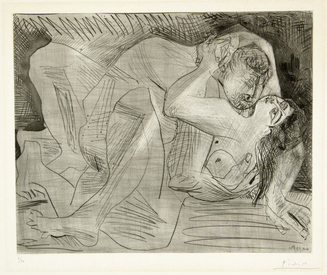 Pablo Picasso  : Étreinte. IV , Mougins, 20. Oktober 1963 