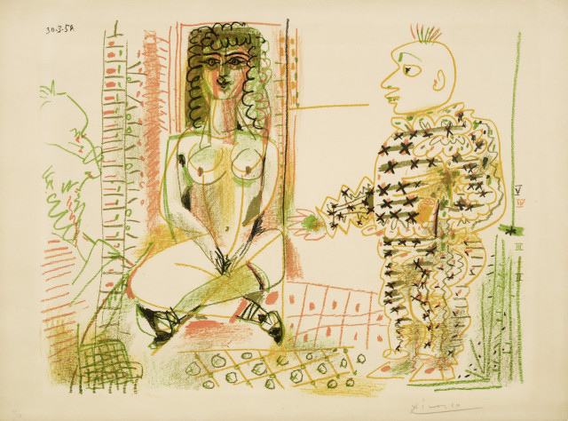 Pablo Picasso : Le Peintre et son modèle, 30. März 1954 
