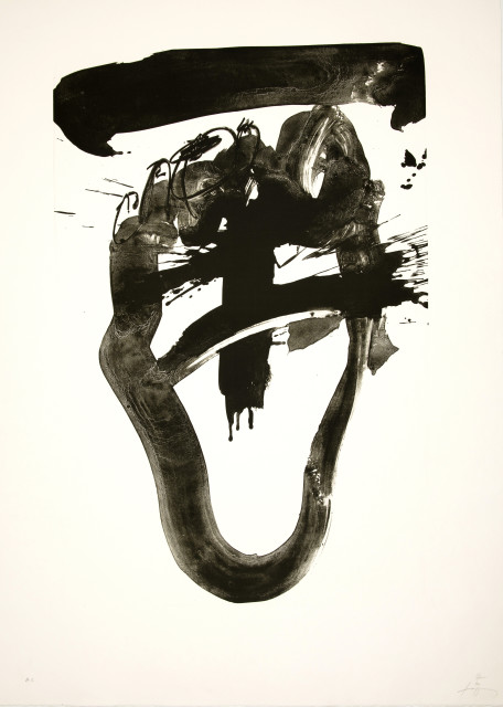 Antoni Tàpies : Improvisations en blanc et noir 3, 1987 