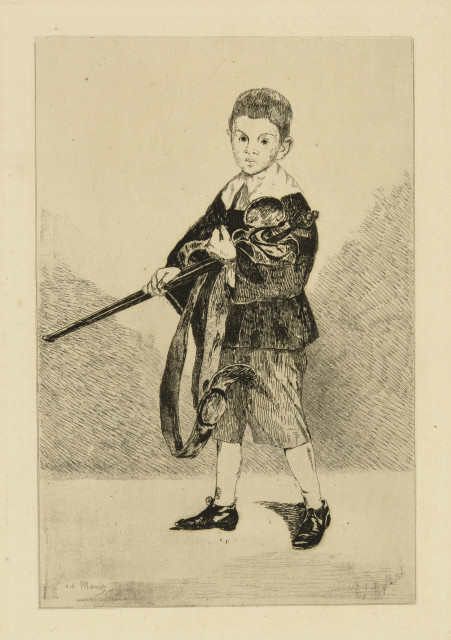 Edouard Manet : L'Enfant à l'épée tourné à gauche, 1862 