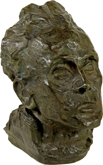 Egon Schiele : Selbstbildnis, Um 1917, gegossen 1980 